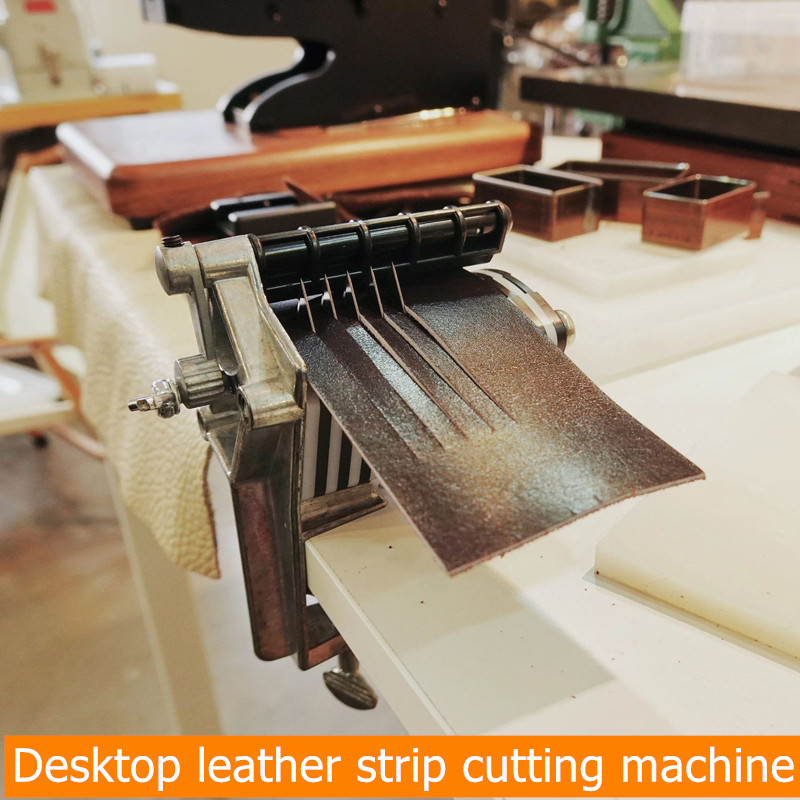 Leatherwork Machine - DIY-Desktop-Lederstreifen-Schneidemaschine zum manuellen Schneiden von Riemen