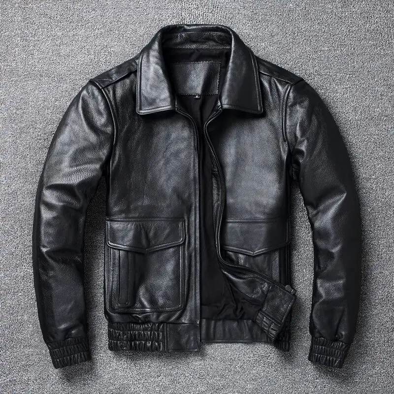 Leather Work Jacket - 2024 neue Plus Size 8xl Herren