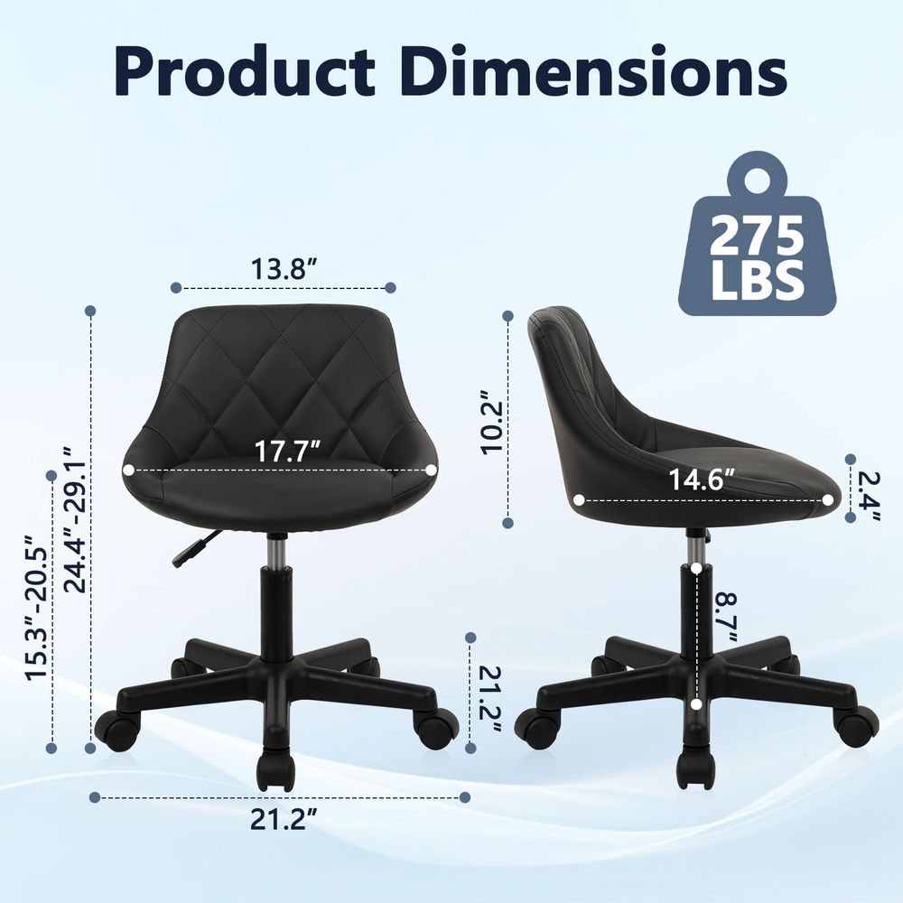 Niedriger Rollhocker aus PU-Le – Leatherwork Desk Bewertung und Preis