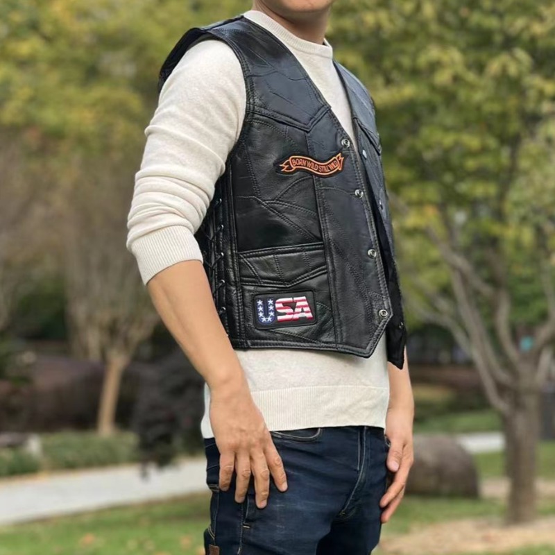 NEUE Motorradwesten für Herren – Leather Work Jacket Bewertung und Preis