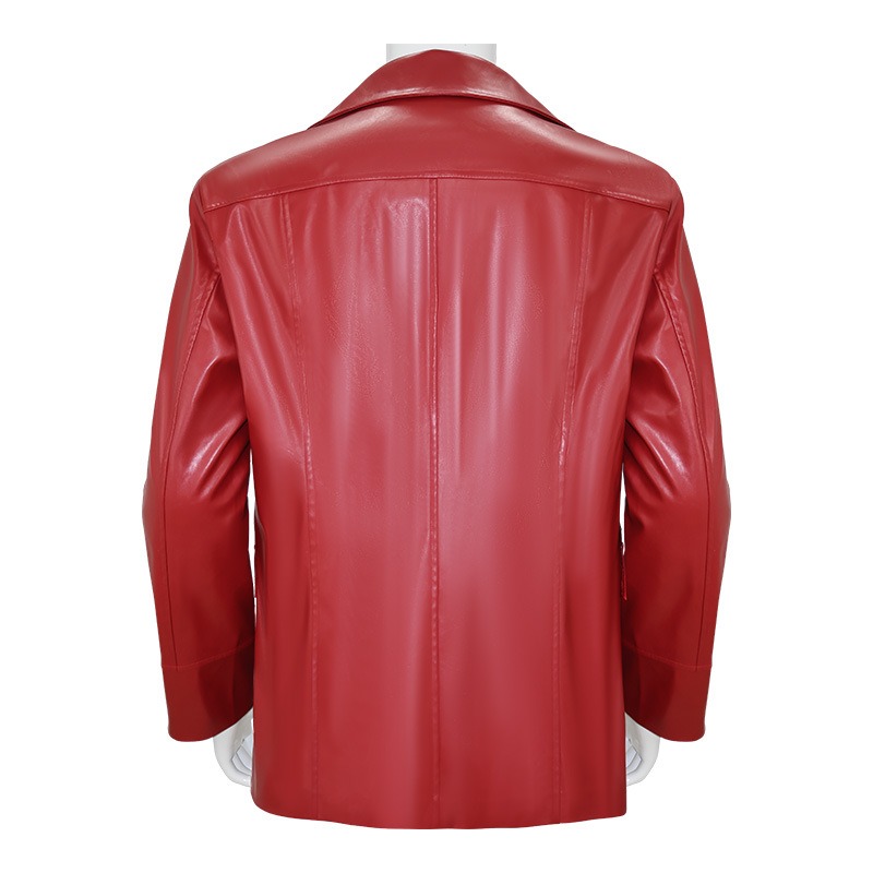 Herren Rote Lederjacke Fight C – Leather Work Jacket Bewertung und Preis