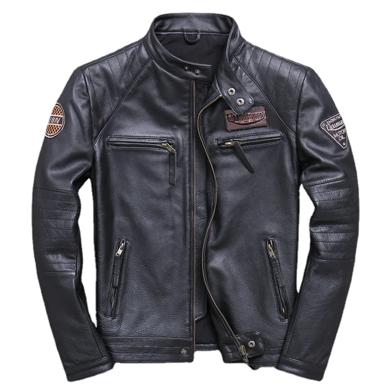 Mode Biker Jacken Vintage Herr – Leather Work Jacket Bewertung und Preis