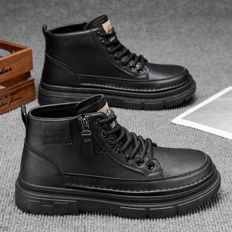 Herren Lederstiefel mit Hohem  – Leather Work Fabric Bewertung und Preis