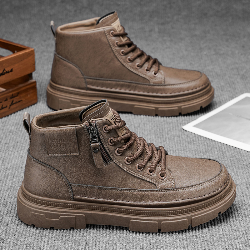 Herren Lederstiefel mit Hohem  – Leather Work Fabric Bewertung und Preis