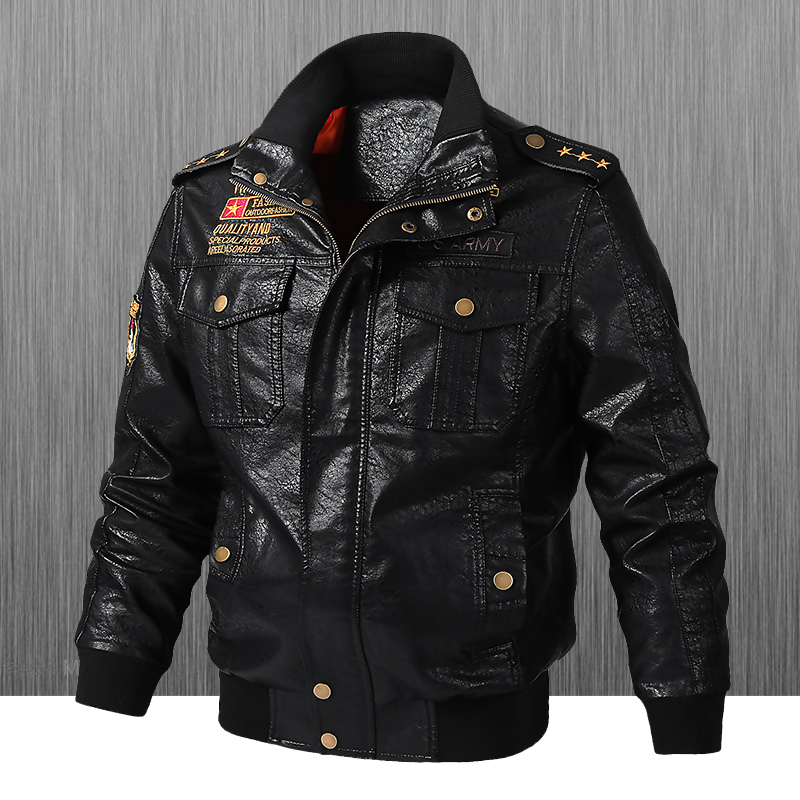 Slim Fit Biker-Lederjacke für  – Leather Work Jacket Bewertung und Preis