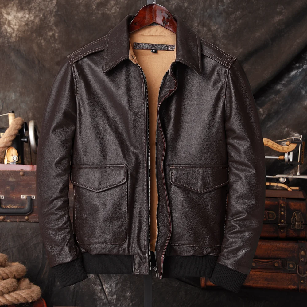 Bomber A2 Pilotenjacke aus ech – Leather Work Jacket Bewertung und Preis