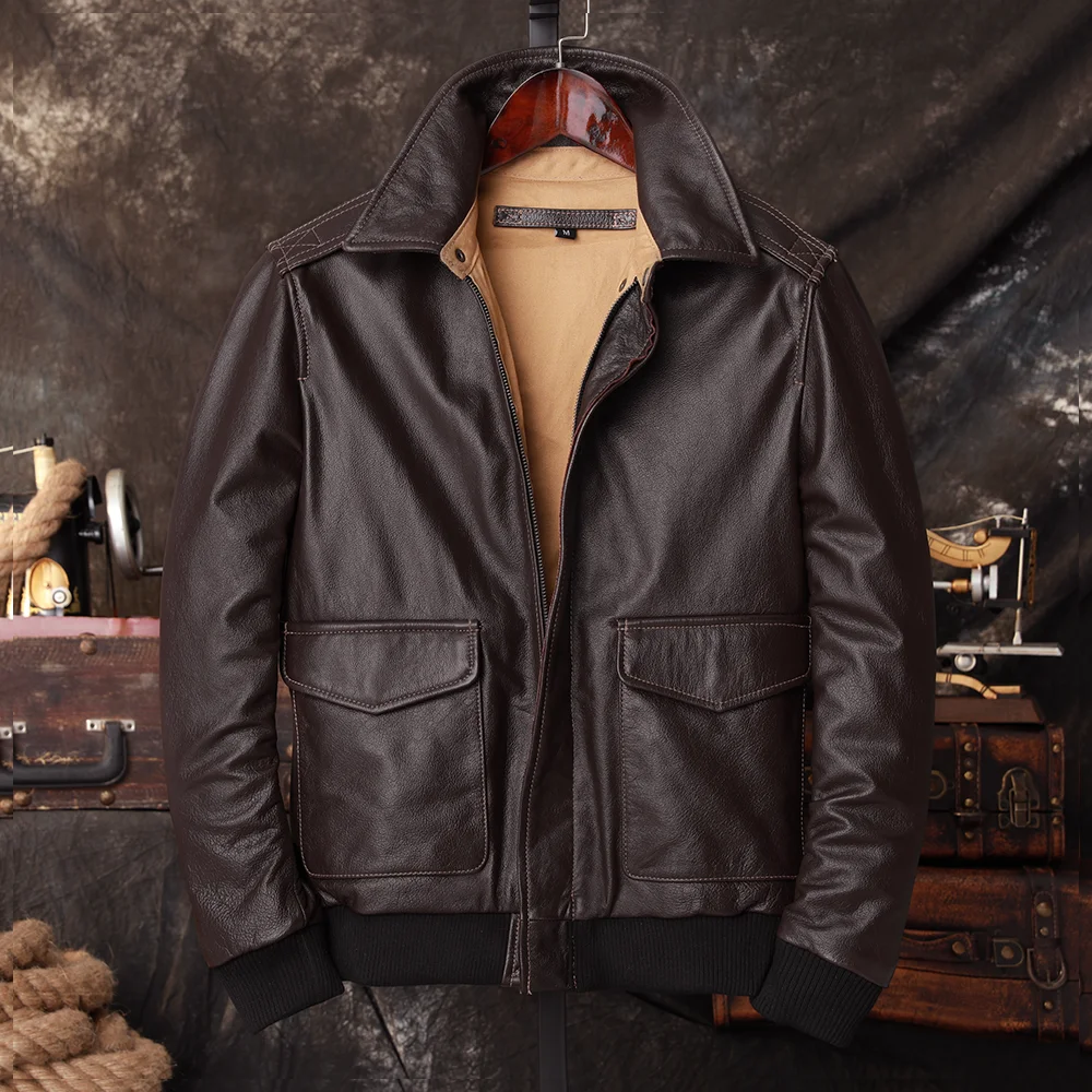 Bomber A2 Pilotenjacke aus ech – Leather Work Jacket Bewertung und Preis