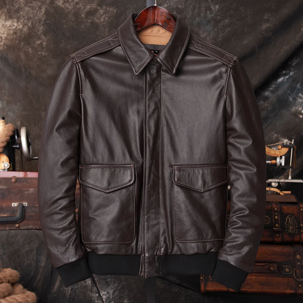 Bomber A2 Pilotenjacke aus ech – Leather Work Jacket Bewertung und Preis