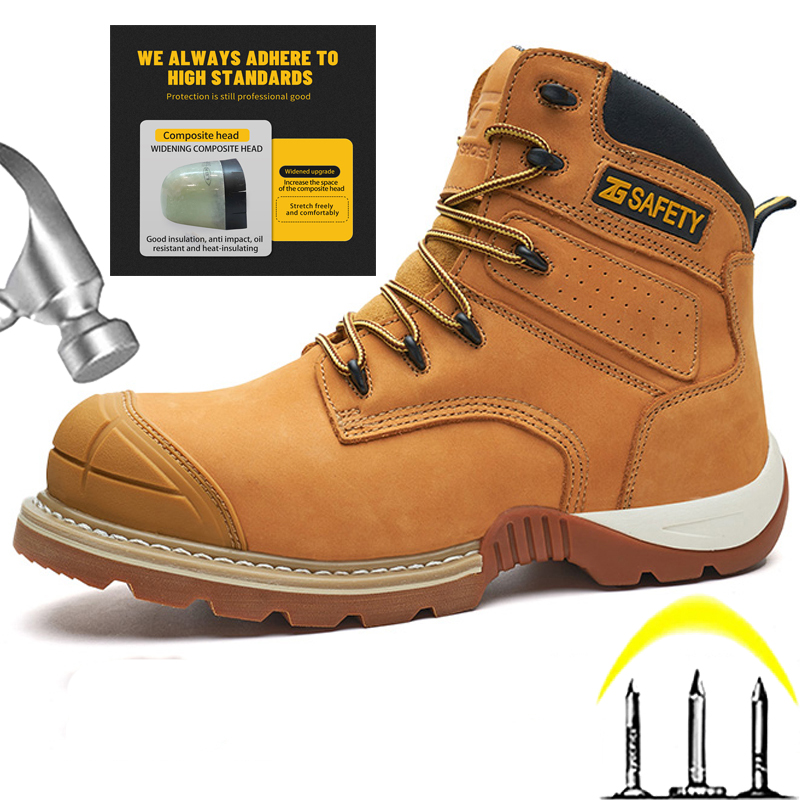 Arbeitsstiefel aus Rindsleder, – Leather Work Fabric Bewertung und Preis