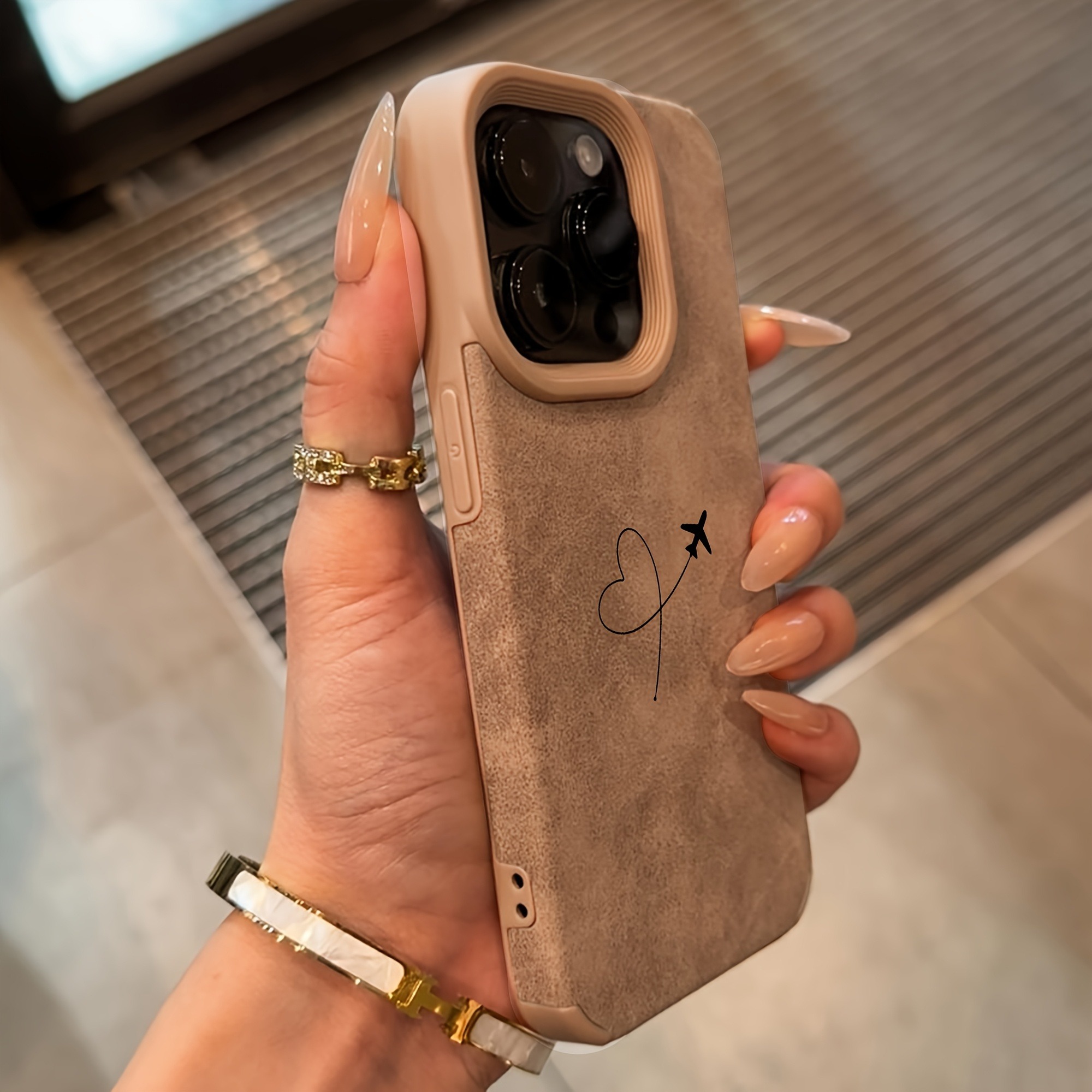 Flugzeugroute Herzdesign Kunst – Leather X Bewertung und Preis