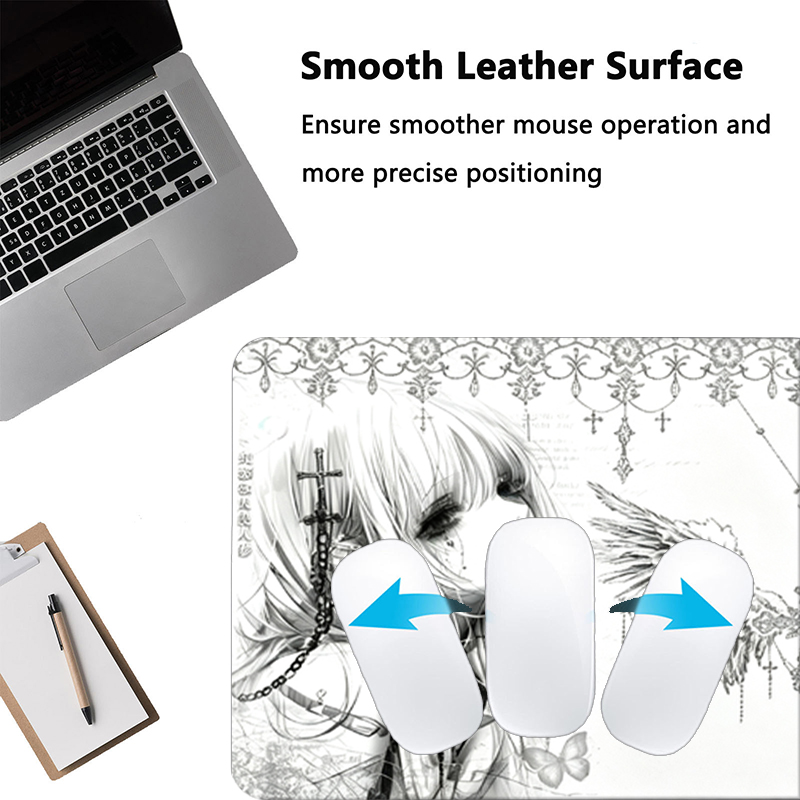 Leder-Mauspad Schwarz Weiß Ani – Leatherwork Desk Bewertung und Preis