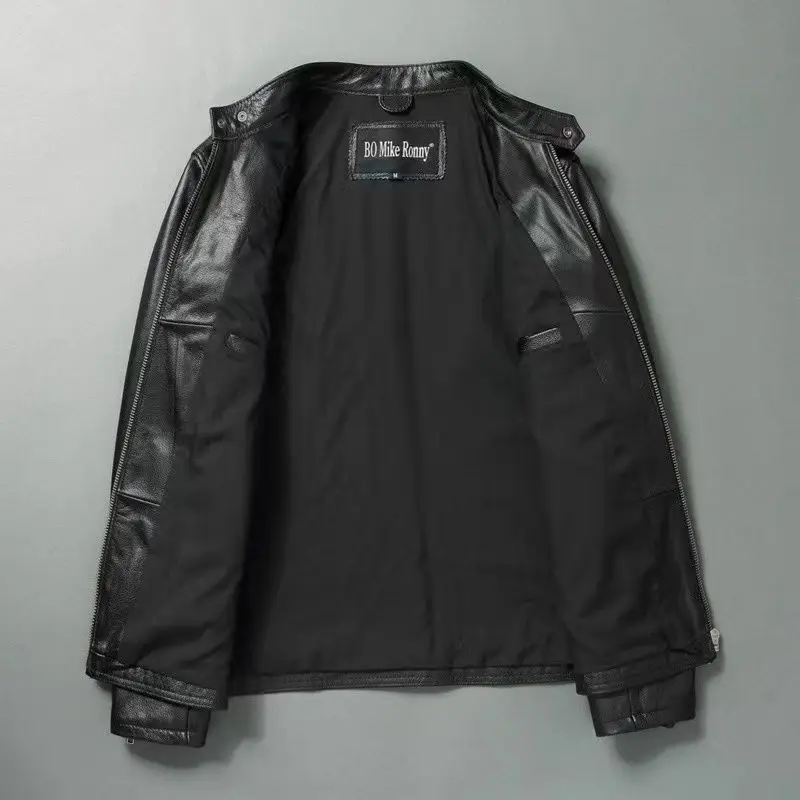 Echt lederjacke Männer 100% Ri – Leather Work Jacket Bewertung und Preis