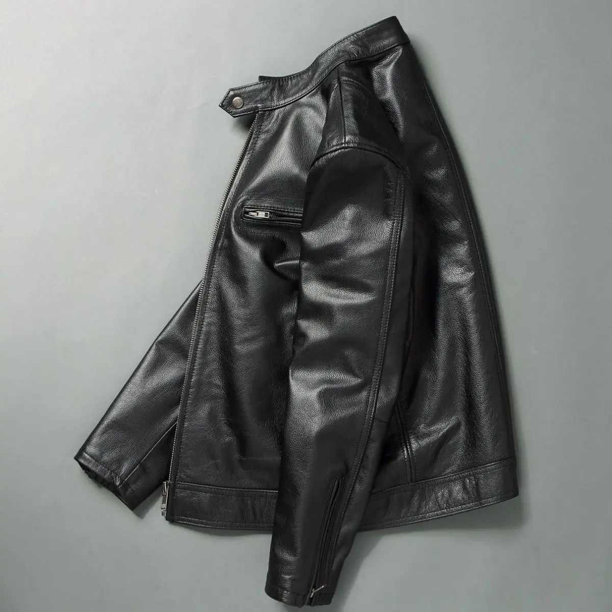 Echt lederjacke Männer 100% Ri – Leather Work Jacket Bewertung und Preis