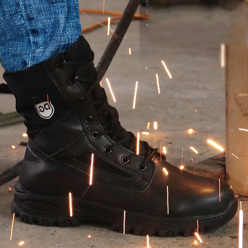 Schwarze High-Top-Lederstiefel – Leather Work Fabric Bewertung und Preis